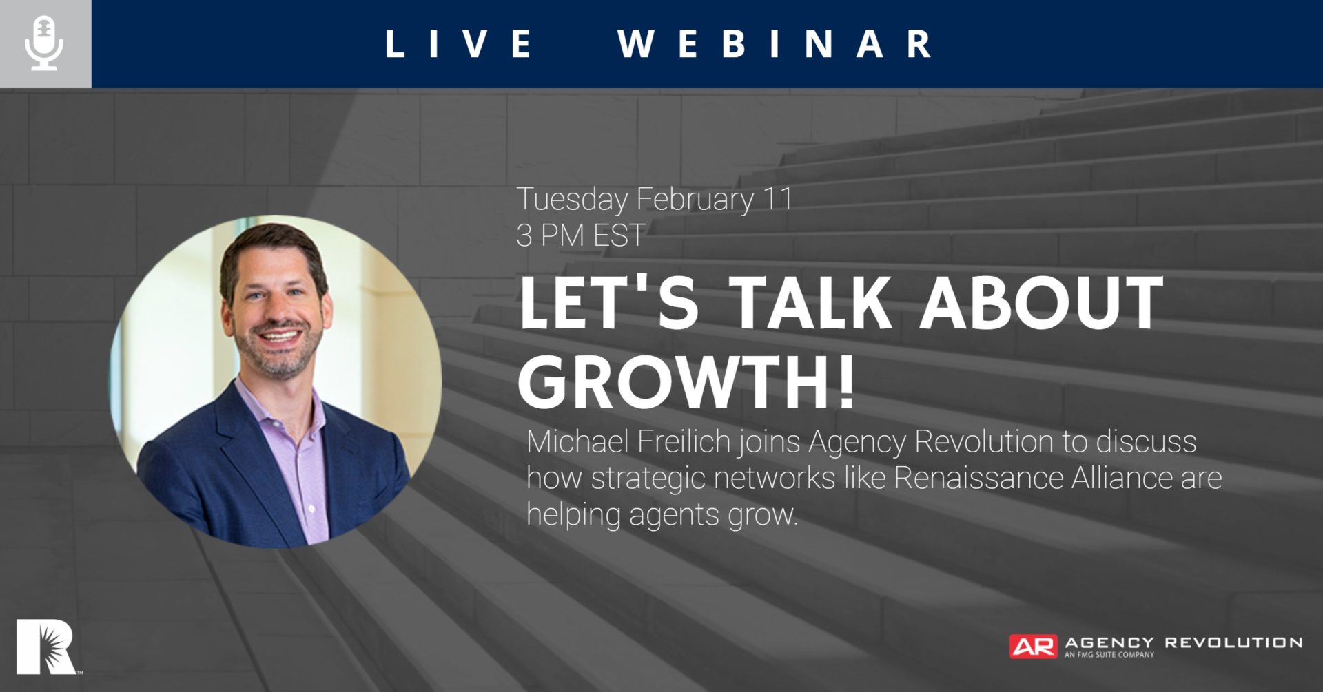 Michael Freilich, presenter at insurance agency network webinar webinar for