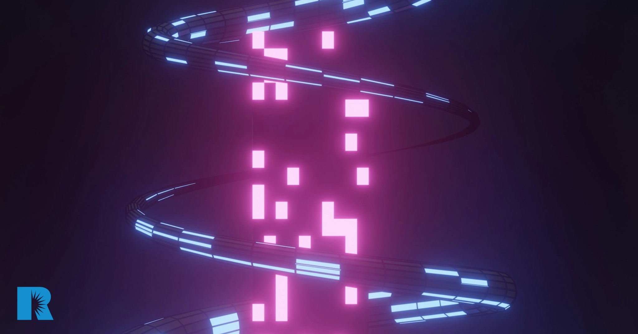 Photo illustration of a cyberspace pattern.