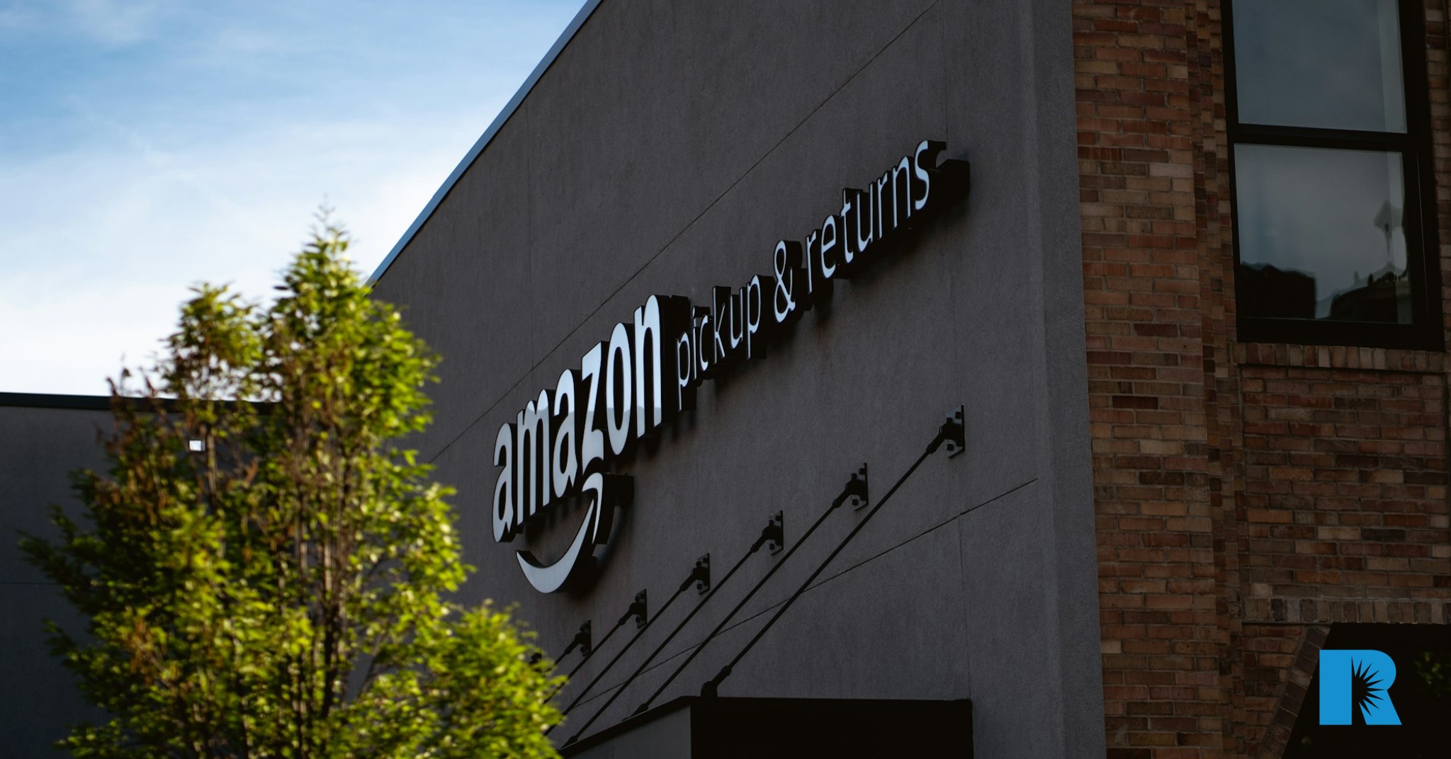 Image showing the exterior of one of Amazon's many distribution centers.