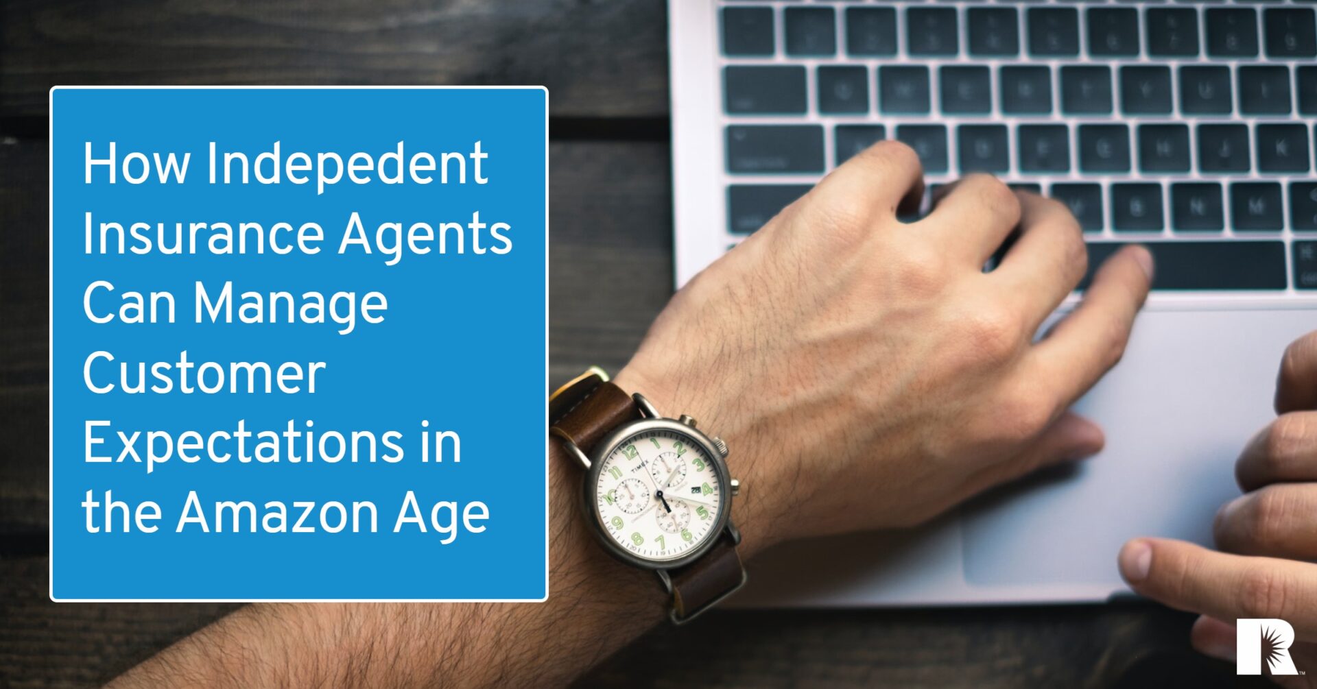 An insurance agent concentrates on providing good customer service.