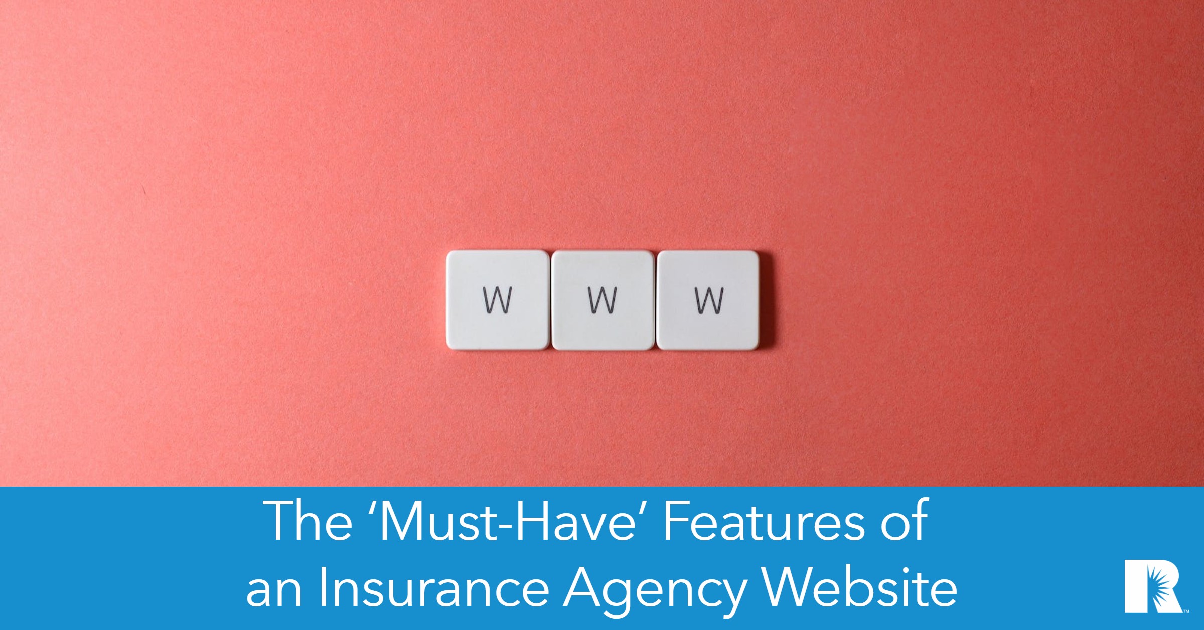 A graphic illustrating an insurance agency website.