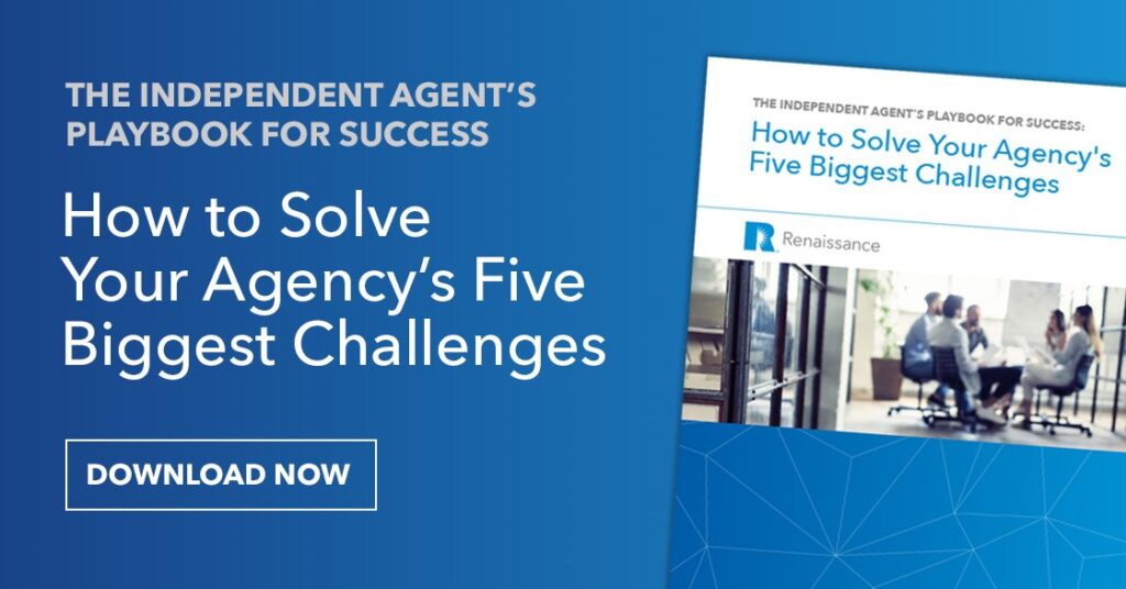 An image promoting a helpful guide for independent insurance agents
