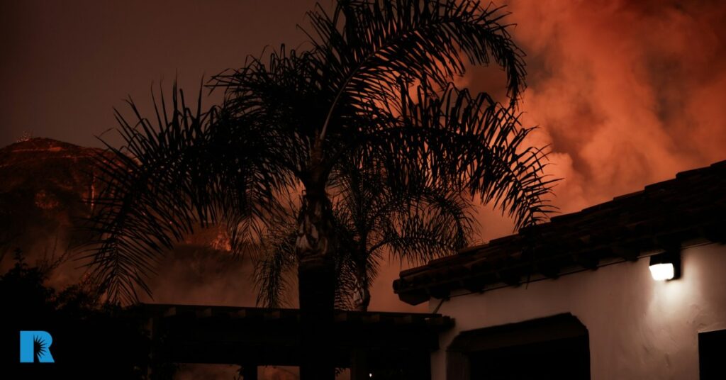 Image of the California wildfires.